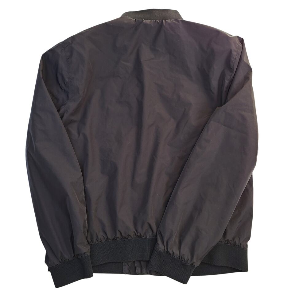 H&M Men's Lightweight Black Bomber Jacket Zip Up Windbreaker Size M - Picture 5 of 8